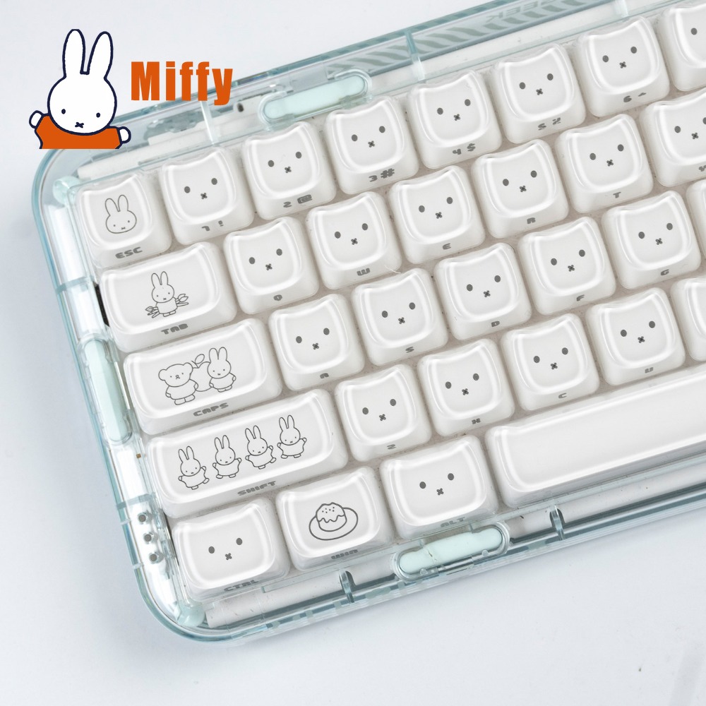 Pc Gaming Lounge - Teclas Kawaii Miffy: Keycaps de Coelho