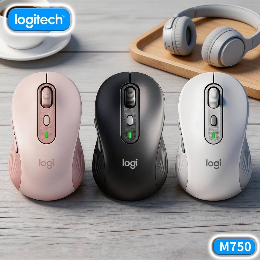 Pc Gaming Logitech - Mouse Ergonômico Sem Fio Logitech M650/M650L