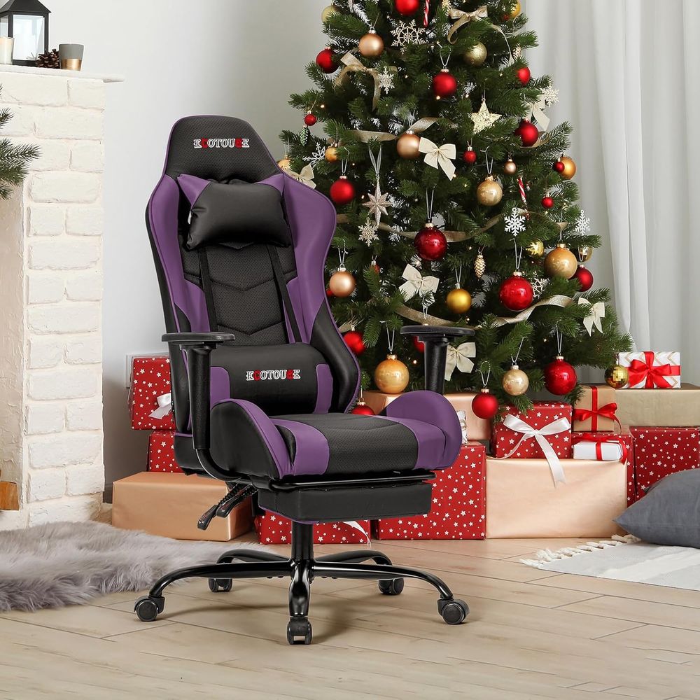 Gaming Chair - Cadeira Gamer Estilo Racing com Apoio