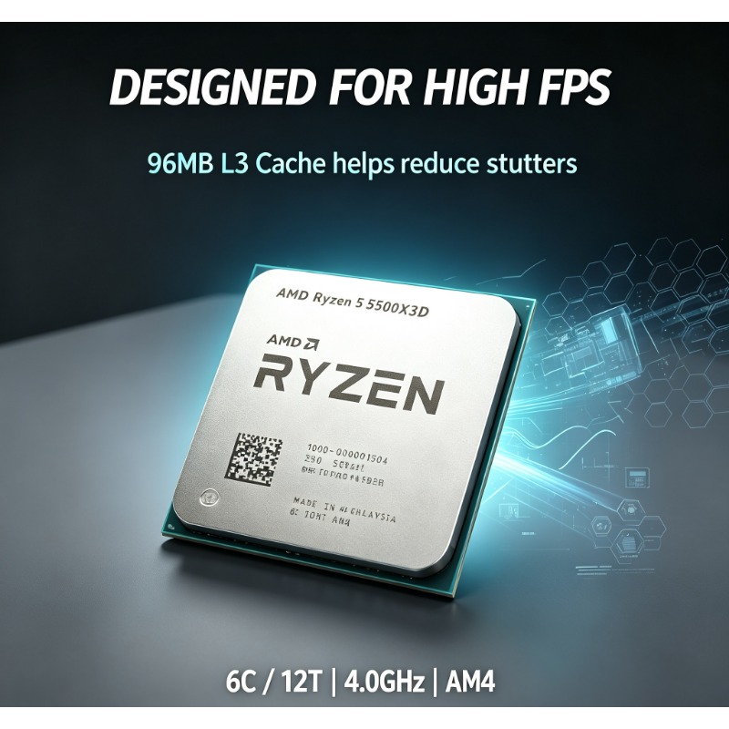 Pc Gaming Amd Ryzen 5 - Processador AMD Ryzen 5 5500X3D para