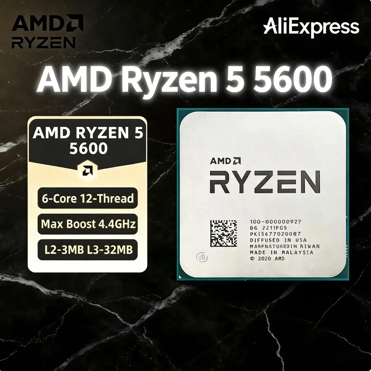 Pc Gaming Amd Ryzen 5 - Processador AMD Ryzen 5 5600, CPU