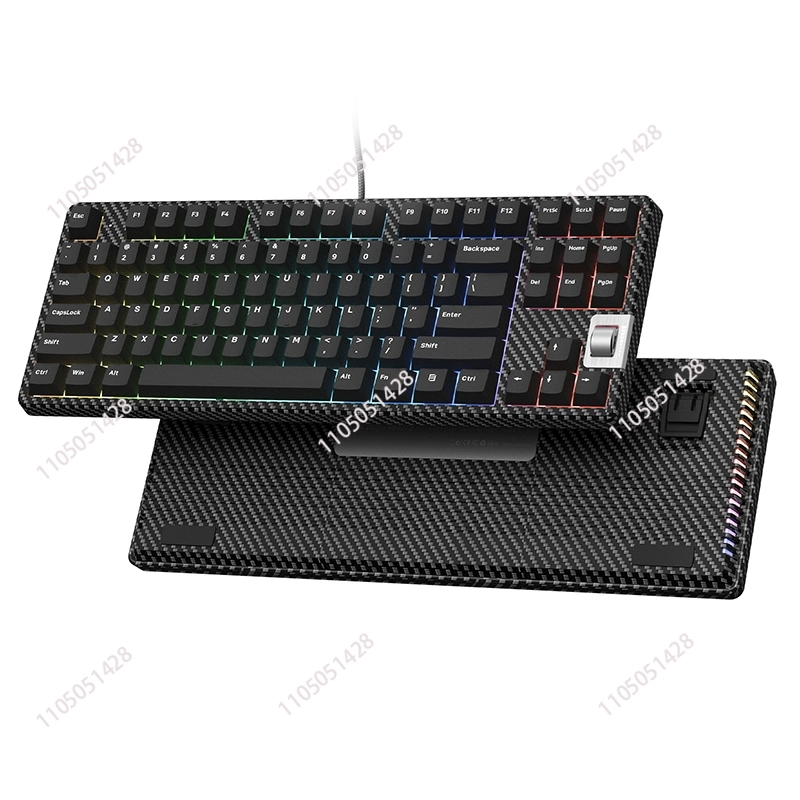 Pc Gaming Keyboard - F87 nogueira 75% teclado mecânico para