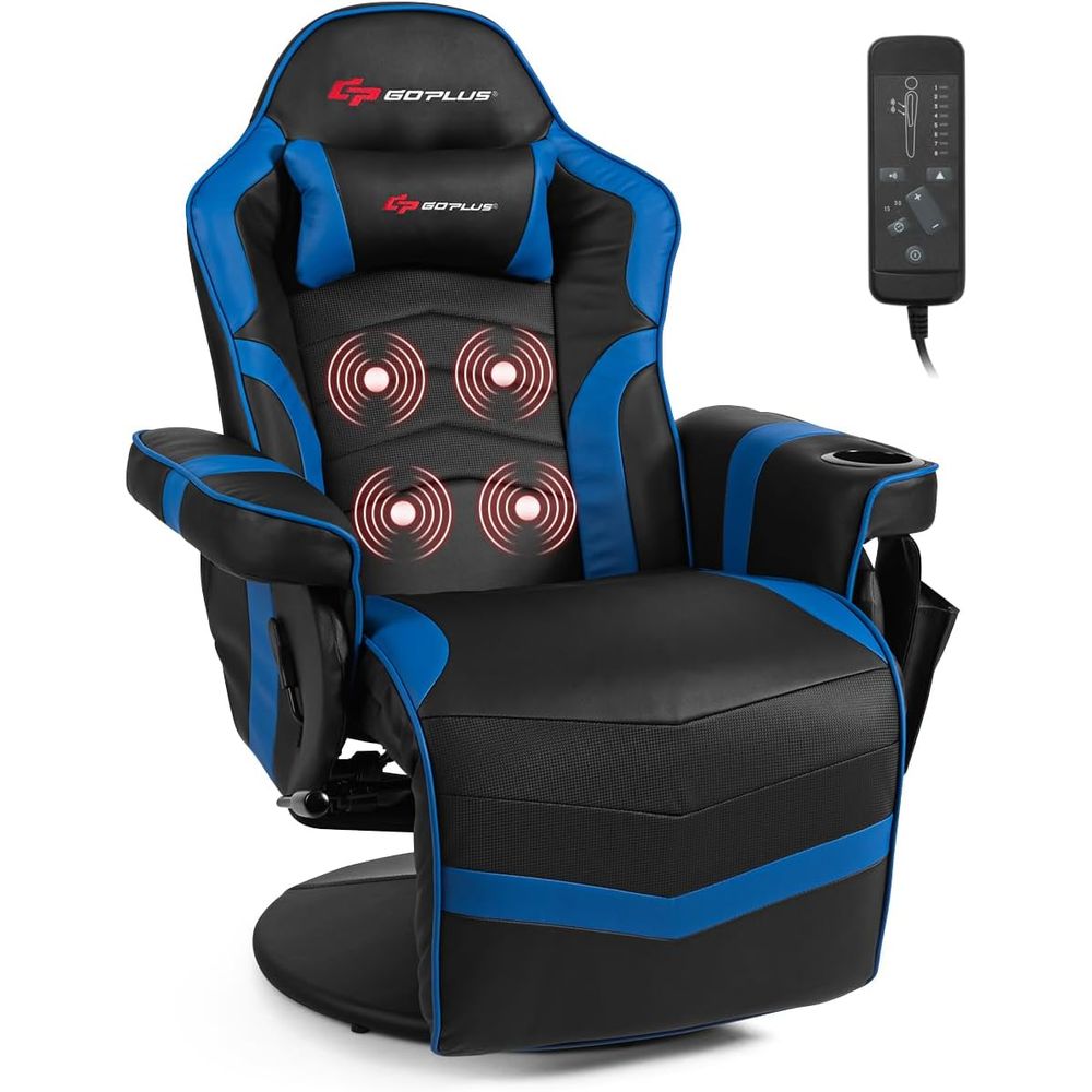 Gaming Chair - Cadeira de Massagem para Jogos, Reclinável