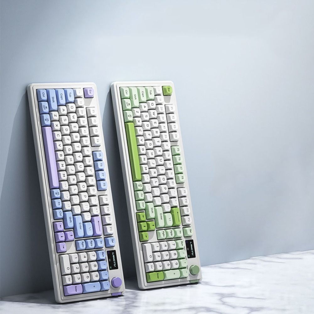 Anti-Ghosting Keyboard - Teclado Mecânico ABS de Três Modos,