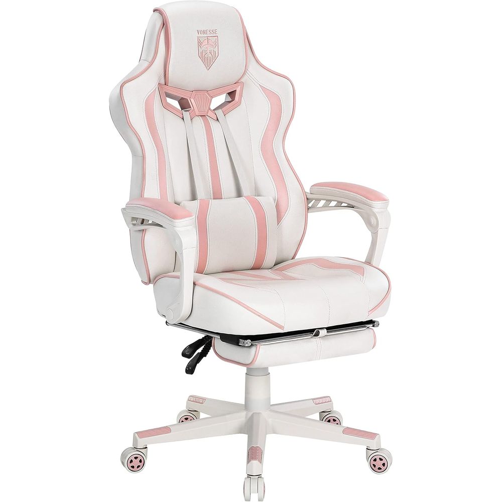 Gaming Chair - Cadeira de Jogos Ergonômica com Encosto