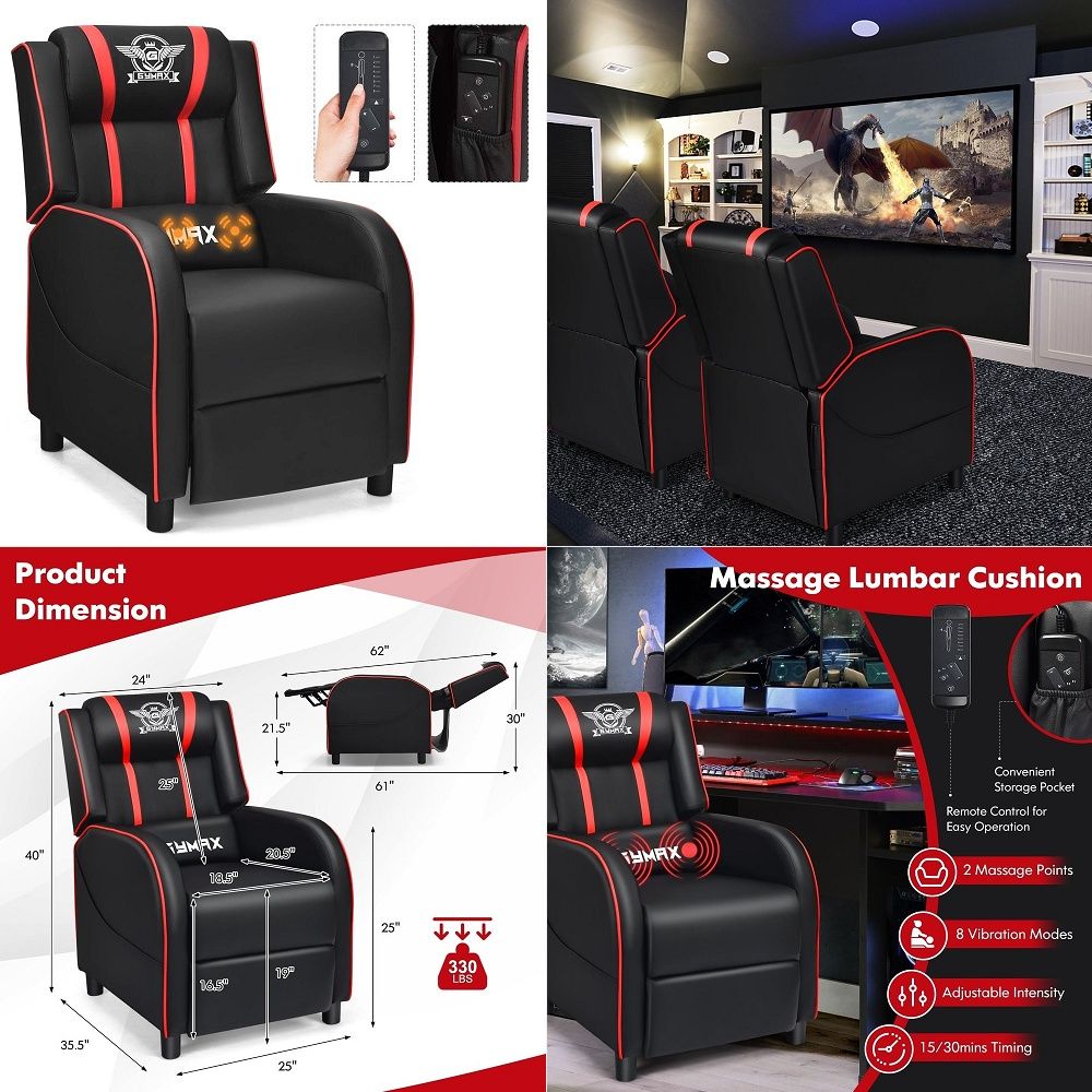 Gaming Chair - Cadeira de escritório alta, ergonômica, para