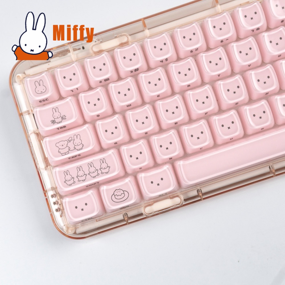 Teclas Kawaii Miffy: Keycaps d - Pc Gaming Lounge avaliação e preço
