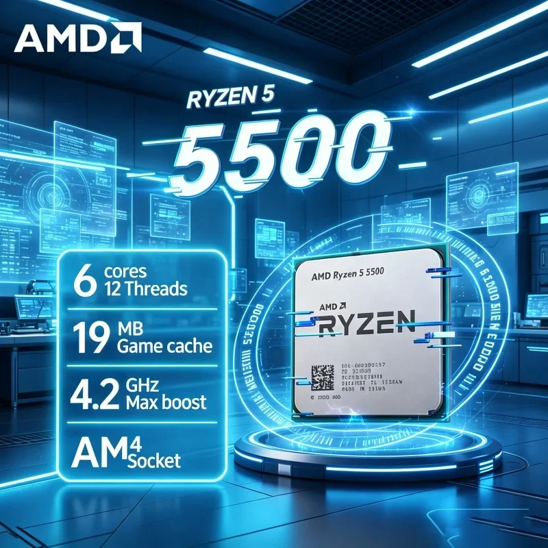 Processador AMD Ryzen 5 5500 R - Pc Gaming Amd Ryzen 5 avaliação e preço