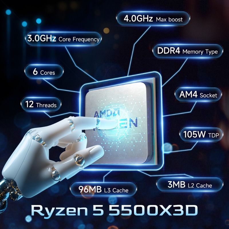 Processador AMD Ryzen 5 5500X3 - Amd Cpu Ryzen 5 avaliação e preço