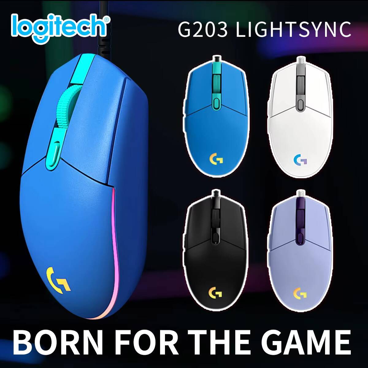 Mouse Gamer Logitech G203 LIGH - Pc Gaming Logitech avaliação e preço