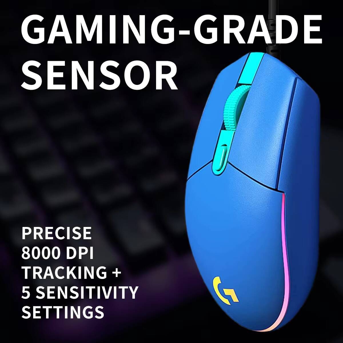 Mouse Gamer Logitech G203 LIGH - Pc Gaming Logitech avaliação e preço
