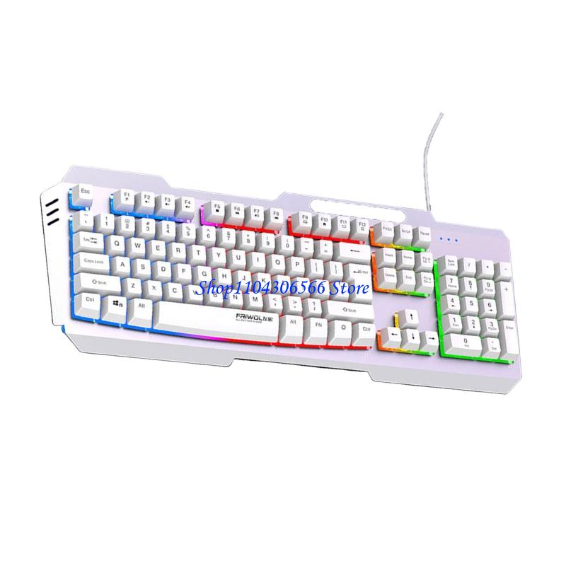 Teclado com fio metal 02DD DS6 - Anti-Ghosting Keyboard avaliação e preço