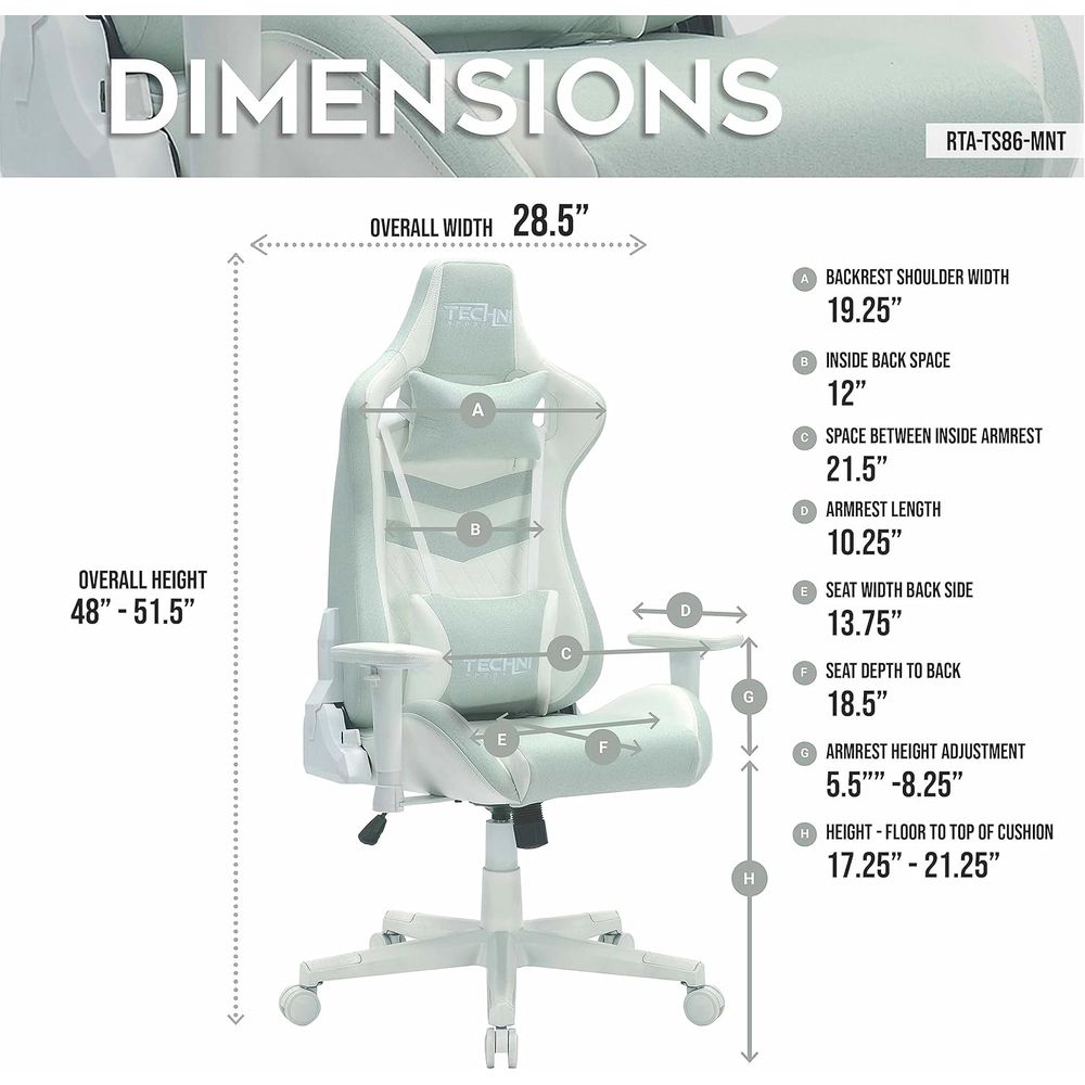 Cadeira de jogos em tecido mul - Gaming Chair avaliação e preço