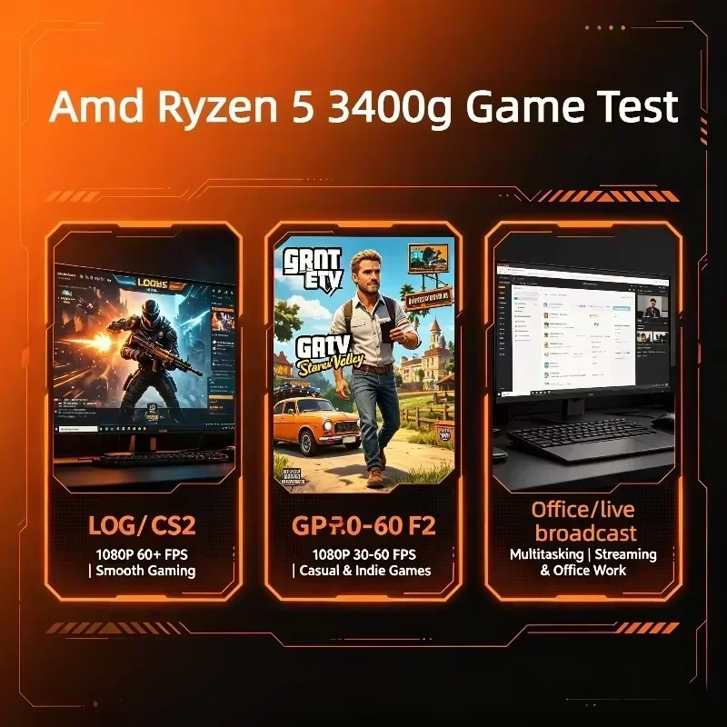 Processador AMD Ryzen 5 3400G  - Pc Gaming Amd Ryzen 5 avaliação e preço