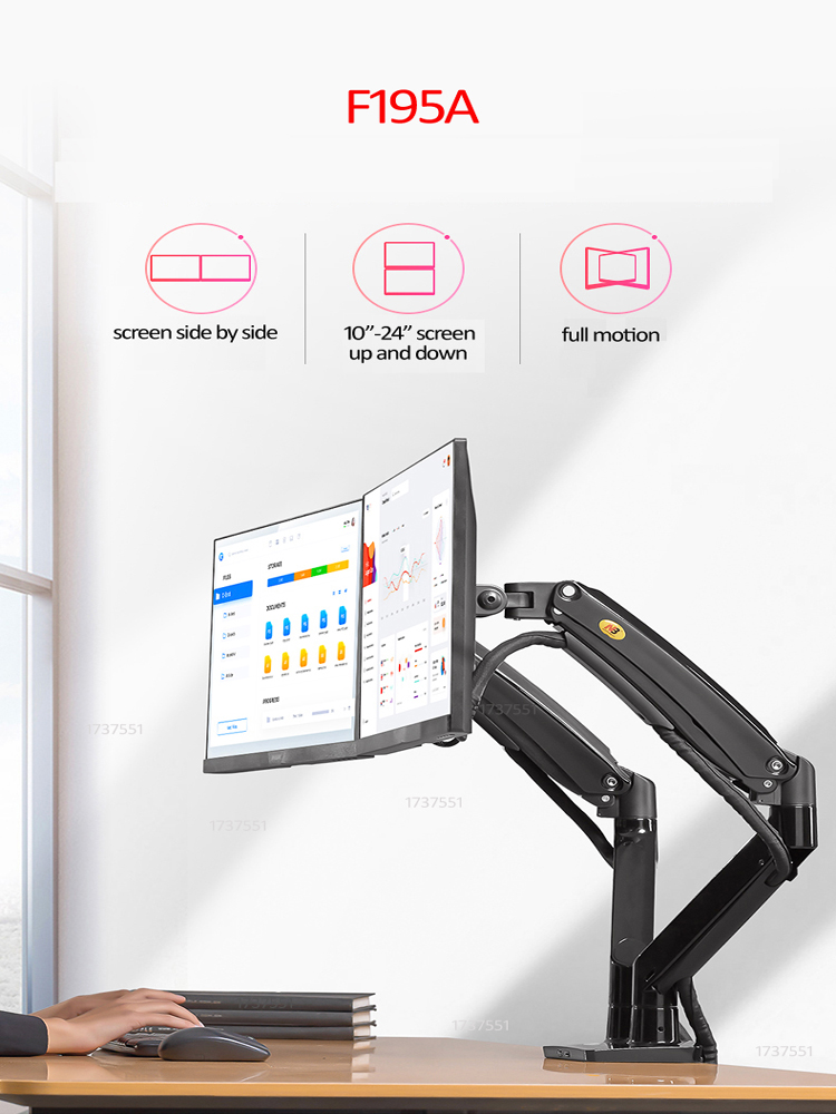 Suporte de monitor duplo NB F1 - Dual Monitor Arm avaliação e preço