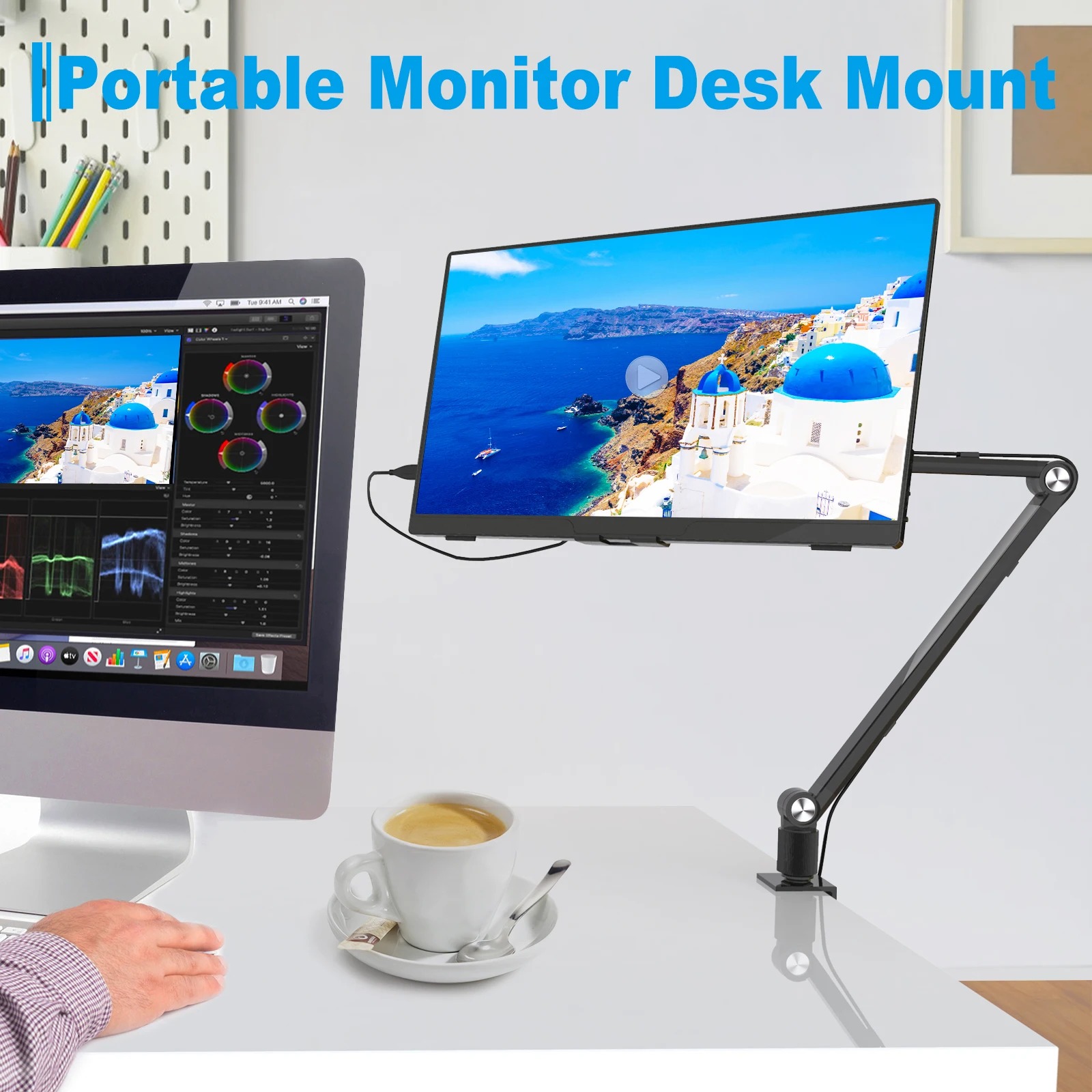 Suporte portátil para tablet 2 - Dual Monitor Arm avaliação e preço