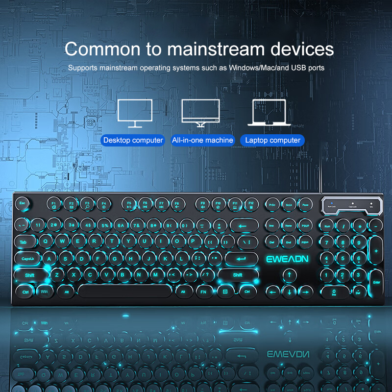 Teclado para jogos de máquina  - Pc Gaming Keyboard avaliação e preço