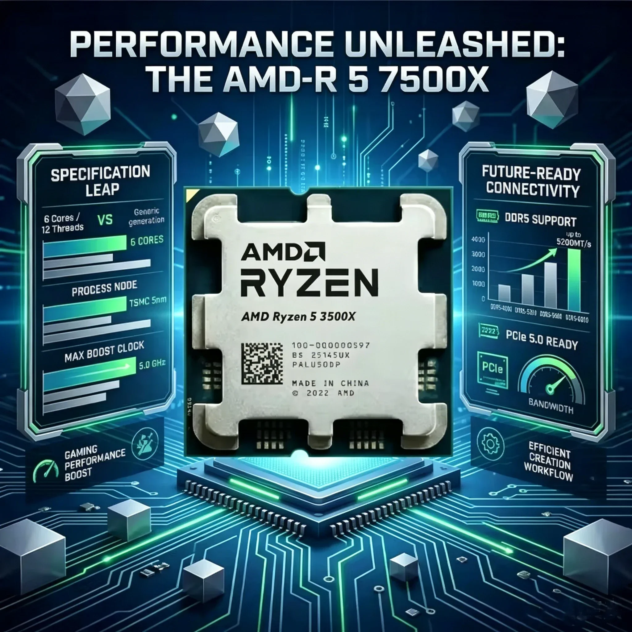 Processador AMD Ryzen 5 3500X  - Pc Gaming Amd Ryzen 5 avaliação e preço