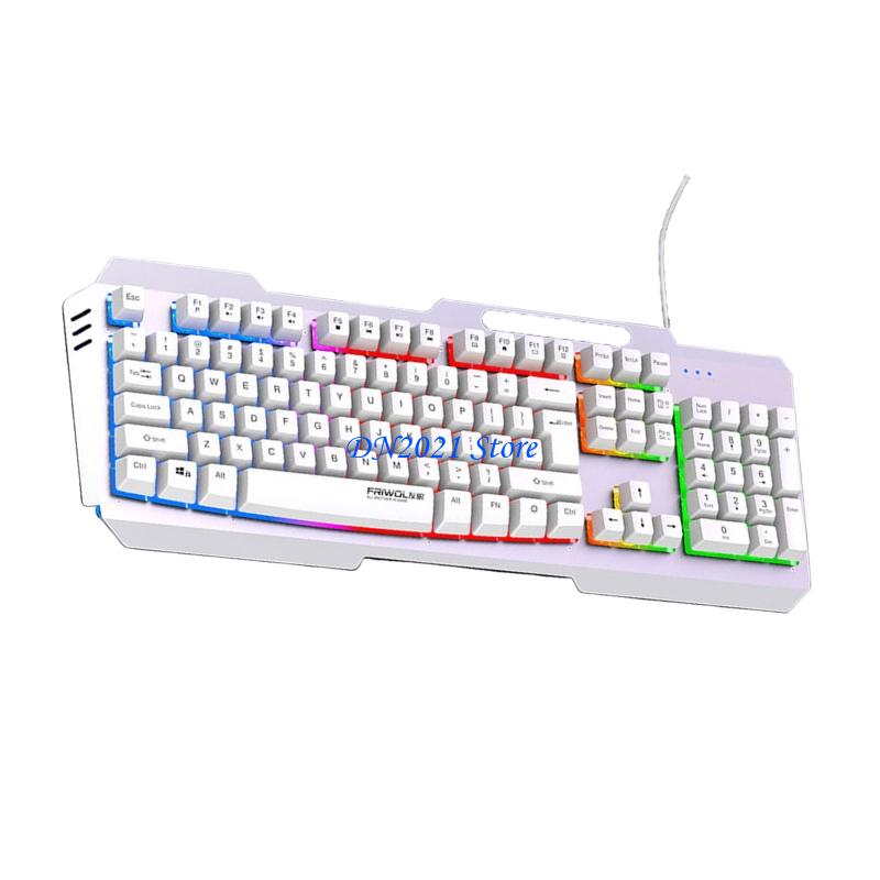 Teclado com fio F3KE DS600 104 - Anti-Ghosting Keyboard avaliação e preço
