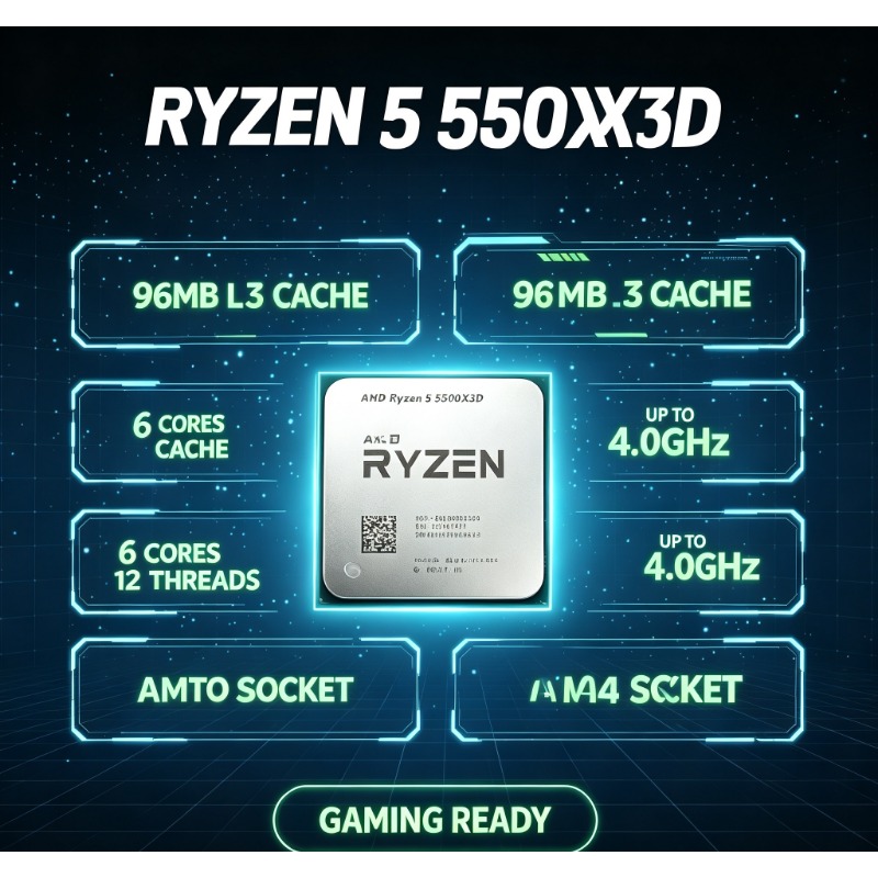 Processador AMD Ryzen 5 5500X3 - Pc Gaming Amd Ryzen 5 avaliação e preço