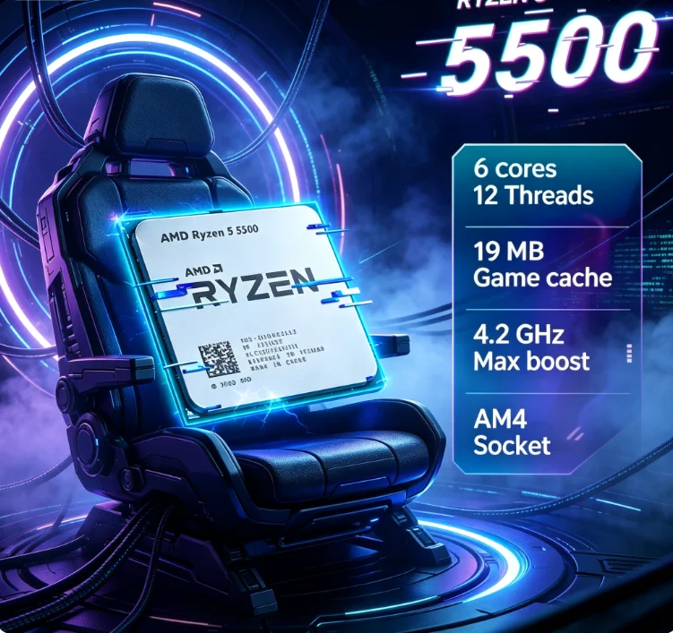 Processador AMD Ryzen 5 5500 R - Pc Gaming Amd Ryzen 5 avaliação e preço