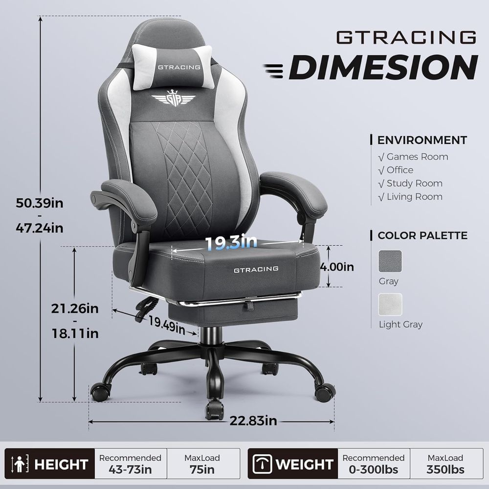 Cadeira de Gaming Ergonômica c - Gaming Chair avaliação e preço
