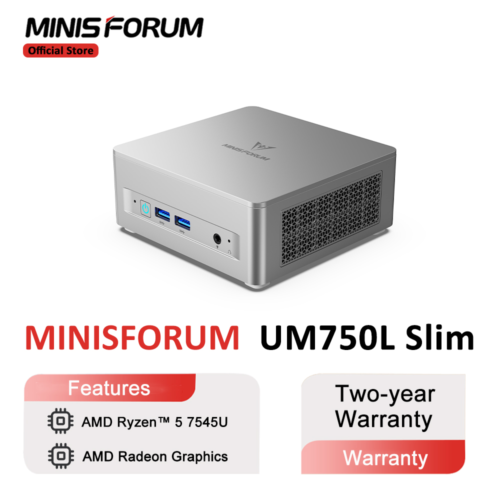 MINISFORUM Mini PC UM750L Slim - Pc Gaming Amd Ryzen 5 avaliação e preço