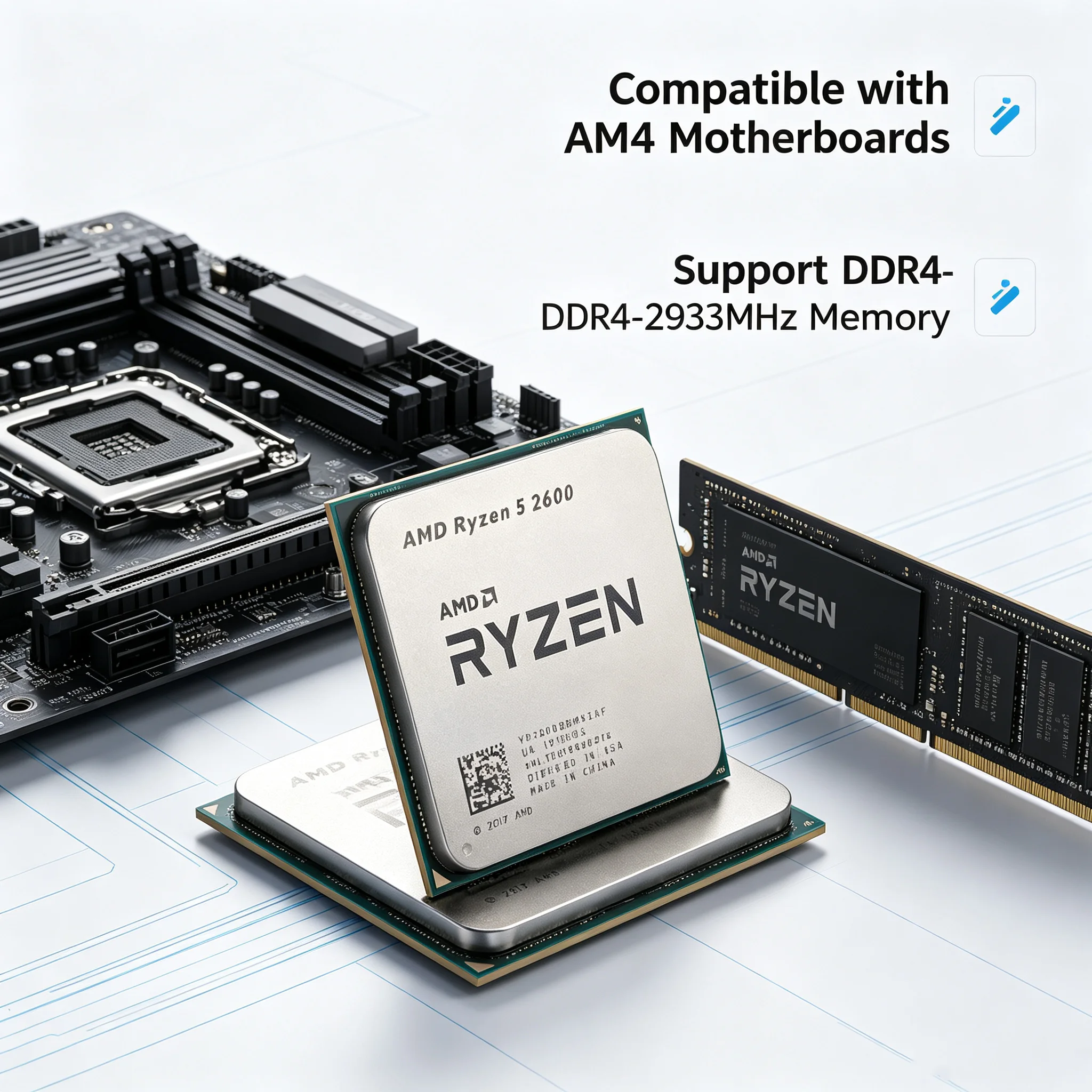Processador AMD Ryzen 5 2600 3 - Pc Gaming Amd Ryzen 5 avaliação e preço