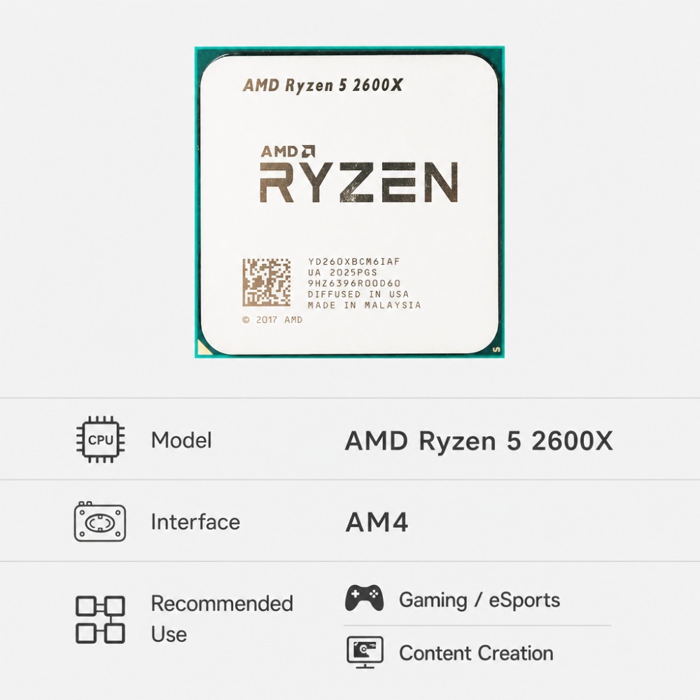 Processador de Desktop AM4 AMD - Pc Gaming Amd Ryzen 5 avaliação e preço
