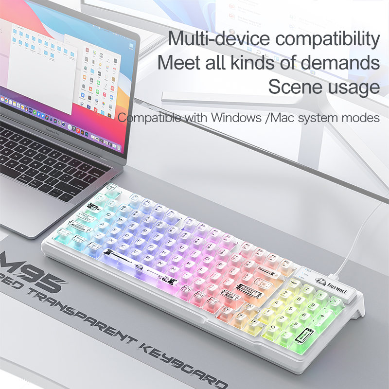 Teclado RGB Transparente com F - Anti-Ghosting Keyboard avaliação e preço